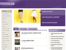 Tablet Screenshot of modablog.cz
